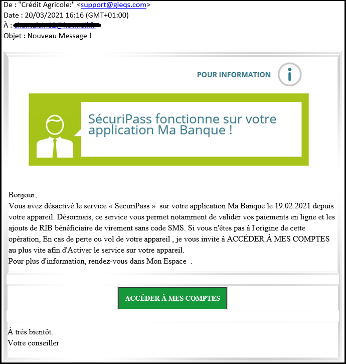 credit agricole email